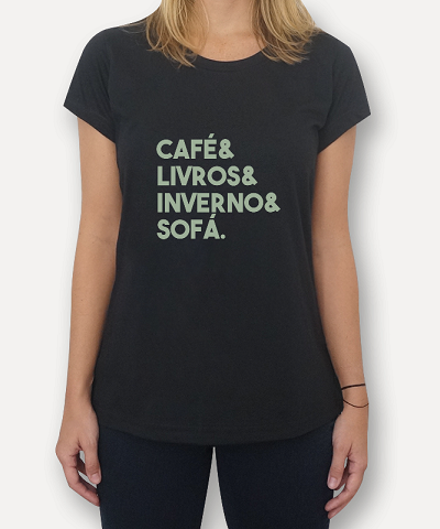 Ideias de Presentes Para Leitores - Camiseta Café e Livros